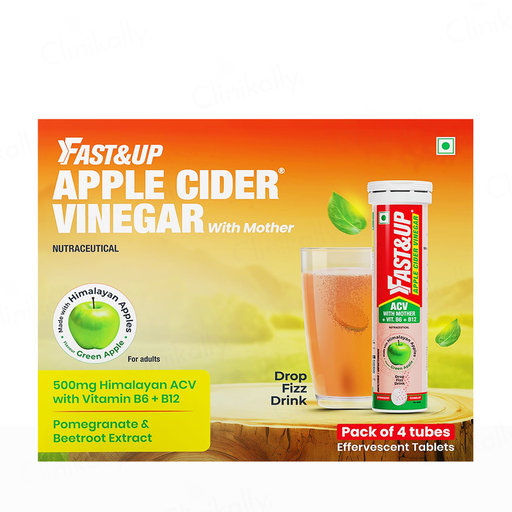 Fast&Up Apple Cider Vinegar With Mother Effervescent Tablet